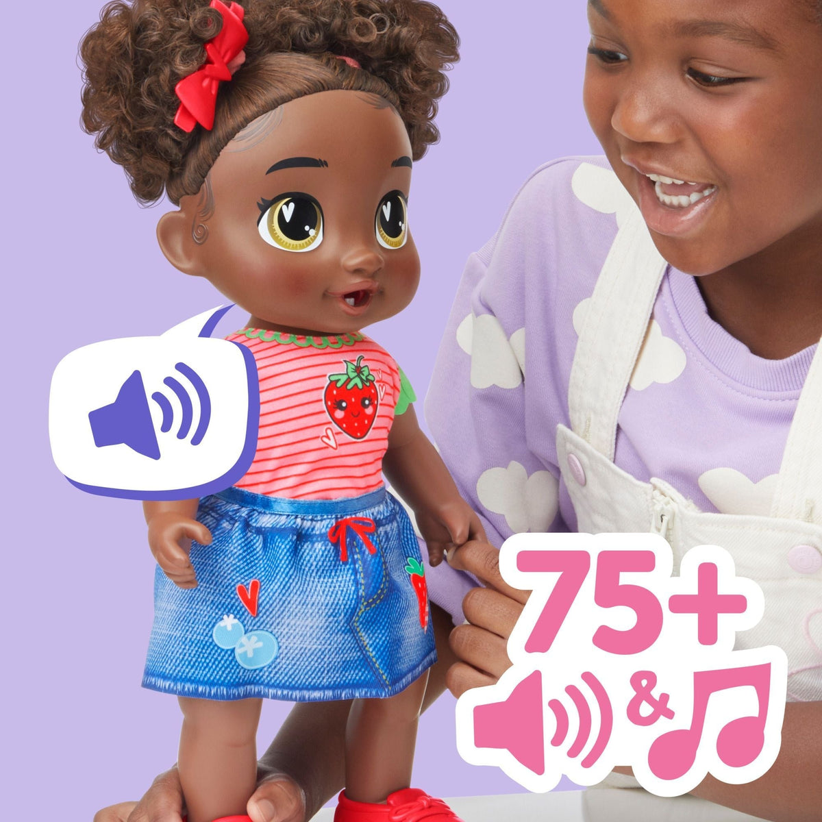 Baby Alive Baby Grows Up Berry Boo Interactive Talking Baby Doll with 75+ Sounds