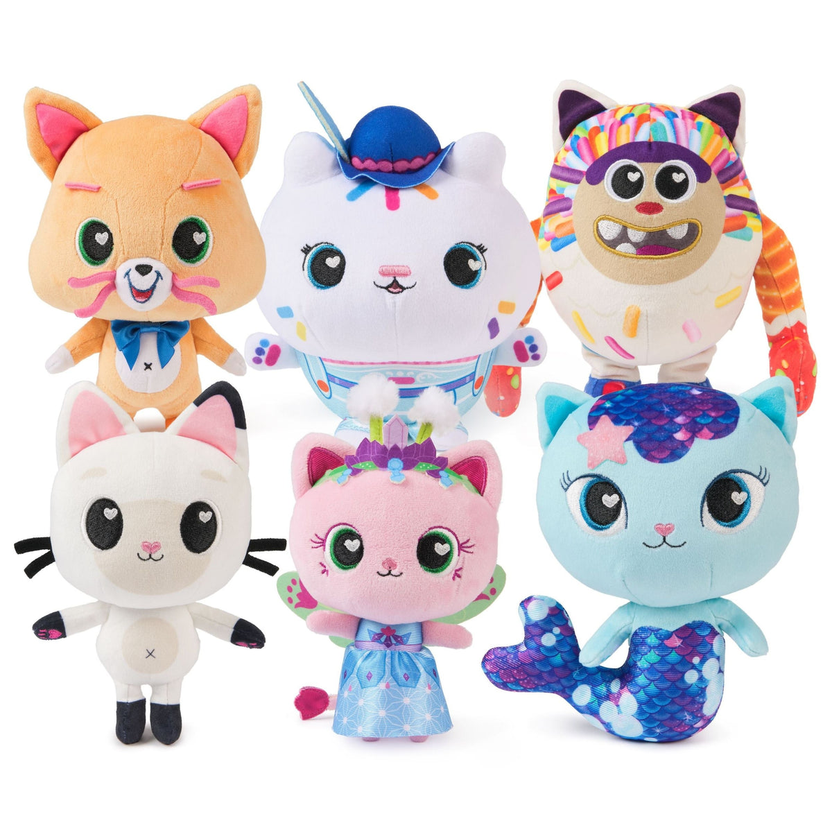 Gabby’s Dollhouse: The Movie Official Plush Toy, Cat Stuffed Animal, 8-in Plush, Ages 3+