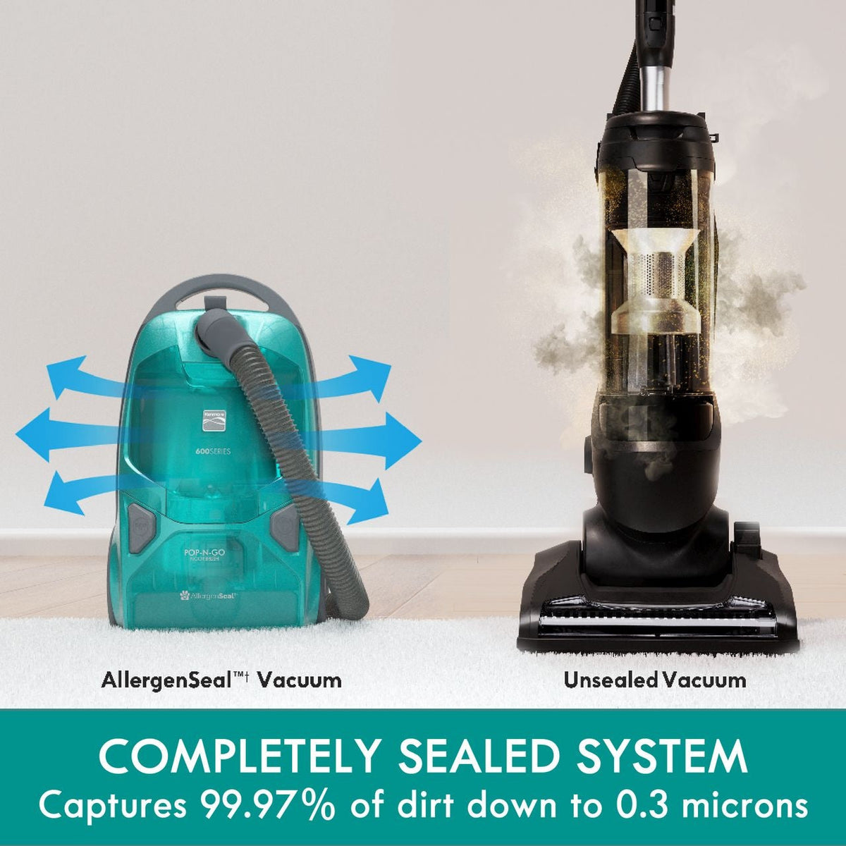 Kenmore Pet Friendly Pop-N-Go HEPA Multi-Surface Bagged Corded Canister Vacuum, 14-in, 12A
