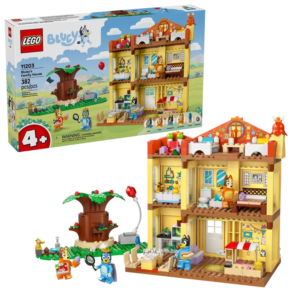 LEGO Bluey's Family House - 11203, 382-pcs, Ages 4+