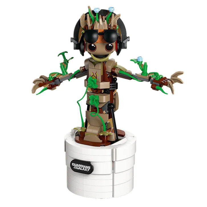 LEGO Marvel Dancing Groot, Animated Guardians of the Galaxy Toy 76297
