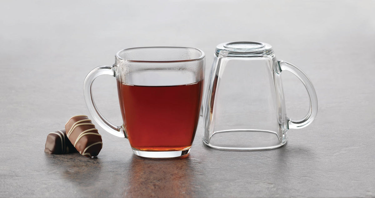 Libbey Square Mug Set, Clear, 4-pc