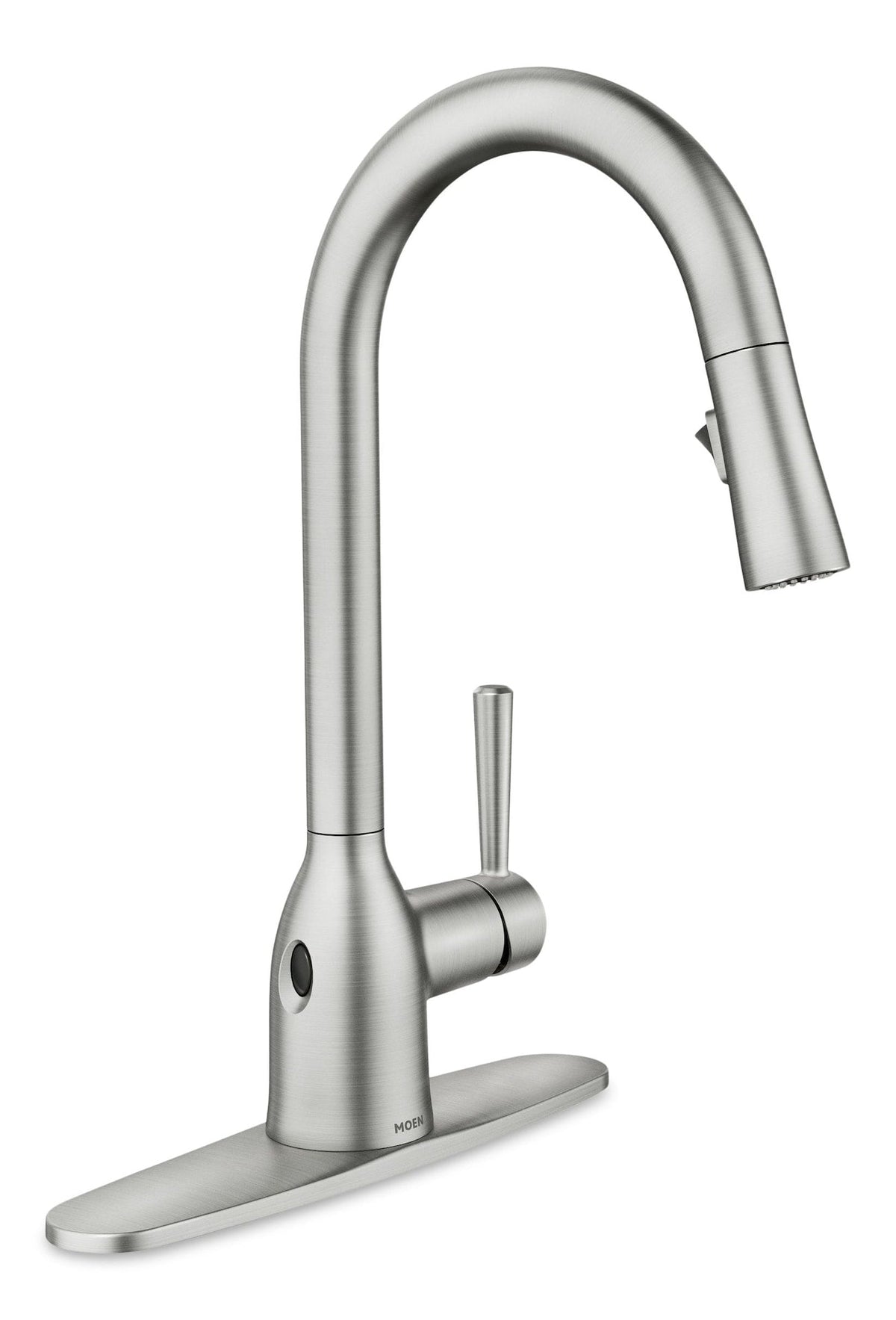 Moen Adler Single Handle Kitchen Faucet with Motionsense, Spot Resist Stainless