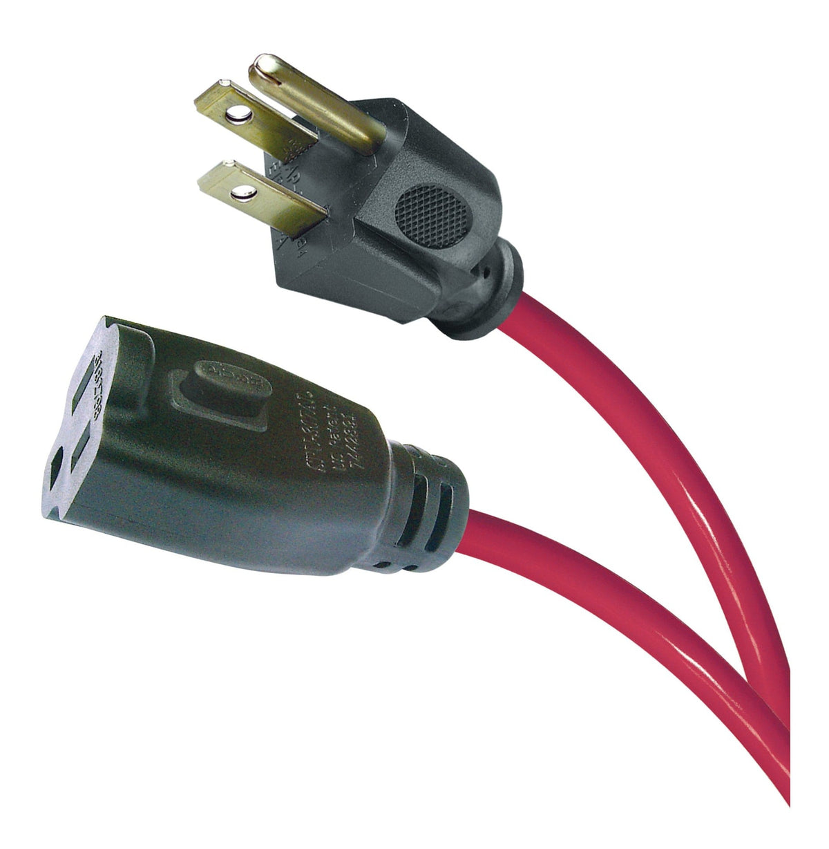 NOMA 16-ft 5-in 14/3 Outdoor Extension Cord with Grounded Outlet and Locking Connector, Red