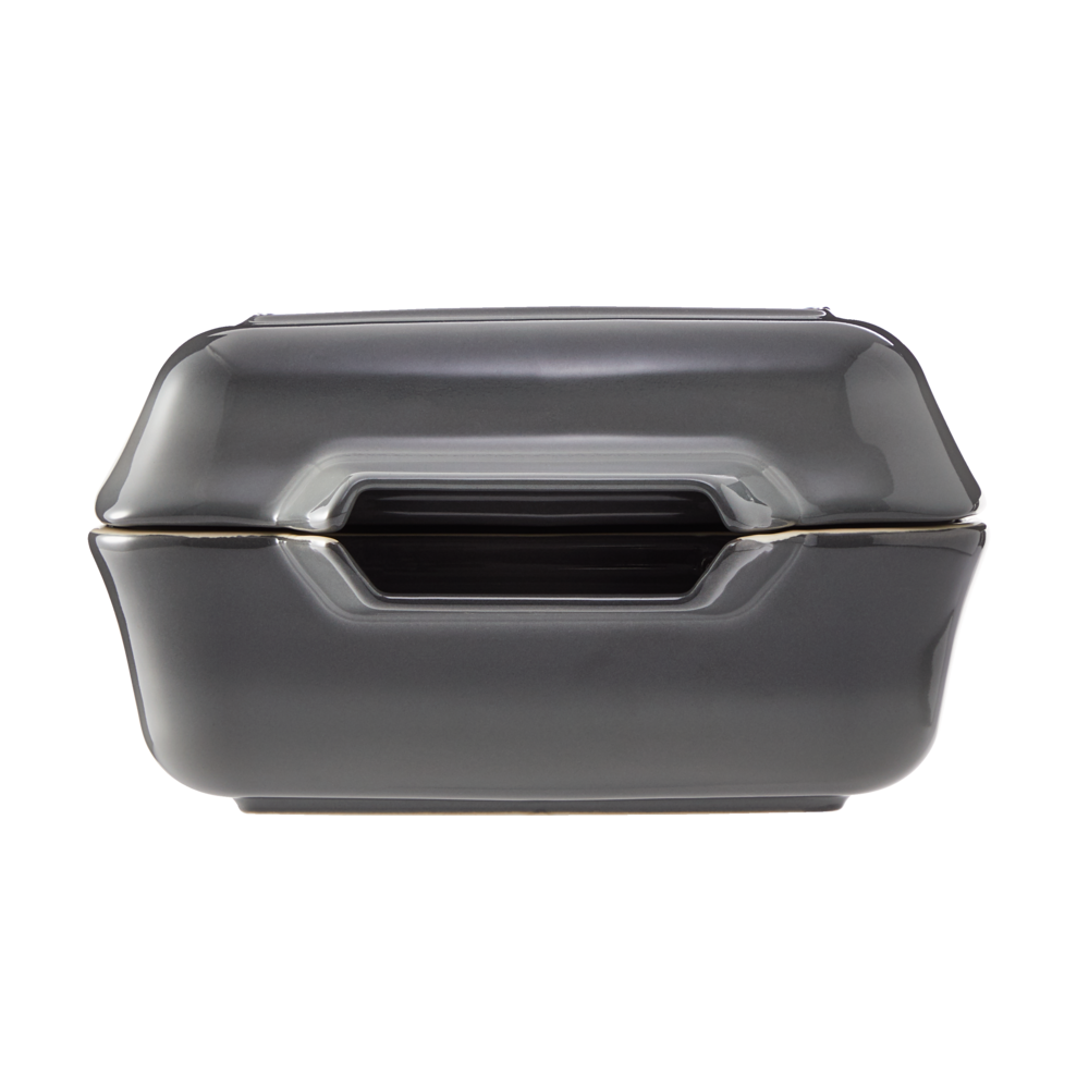 PADERNO Ceramic Roaster Set, Grey, 15 x 8.5-in, 2-pk