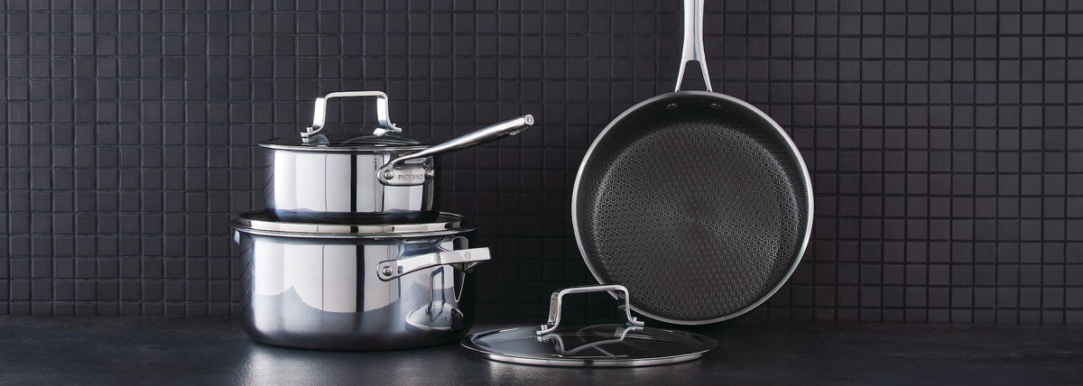 Paderno PFOA-Free Hybrid Clad Cookware Pot Set, 6-pc