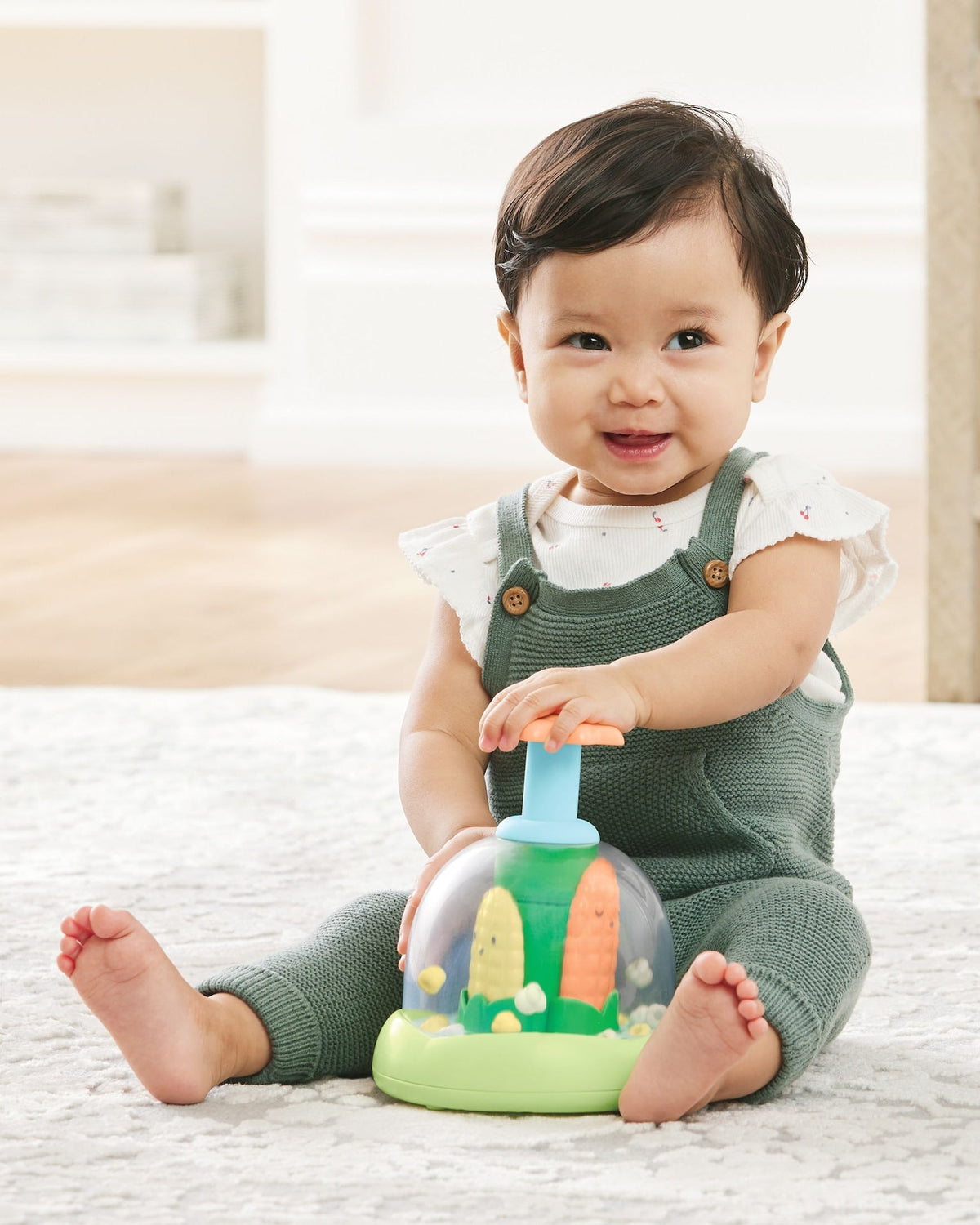 Skip Hop Farmstand Push & Spin Popper Baby Learning Toy, Ages 6m+