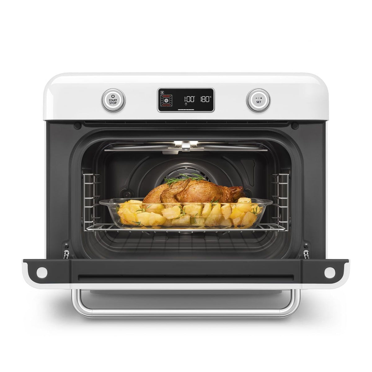 SMEG Combi Multifunction Steam Oven with Airfry, White