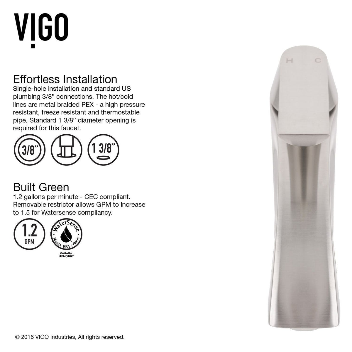 VIGO Glass Grey Onyx Bathroom Sink/Basin Set with Linus Faucet and Rectangular Vessel