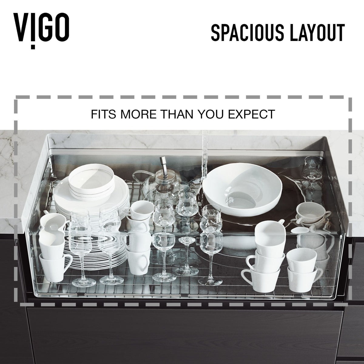 VIGO Oxford 1-Bowl Stainless Steel Apron Front Farmhouse Kitchen Sink with Accessories, 33-in