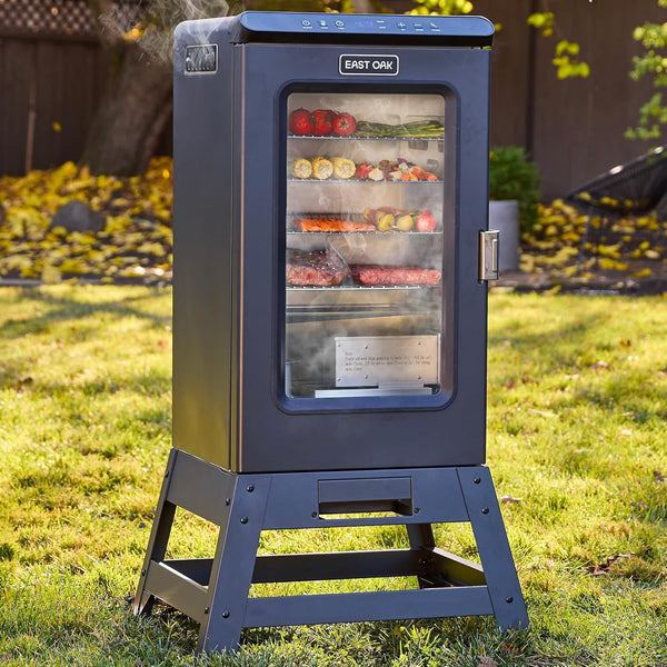 30-inch electric oven | Built-in meat detector and outdoor-specific stand | Up to 6 times longer baking time, adjustable side spice loader | With a 725 square inch cooking area, it can achieve more baking effects I3
