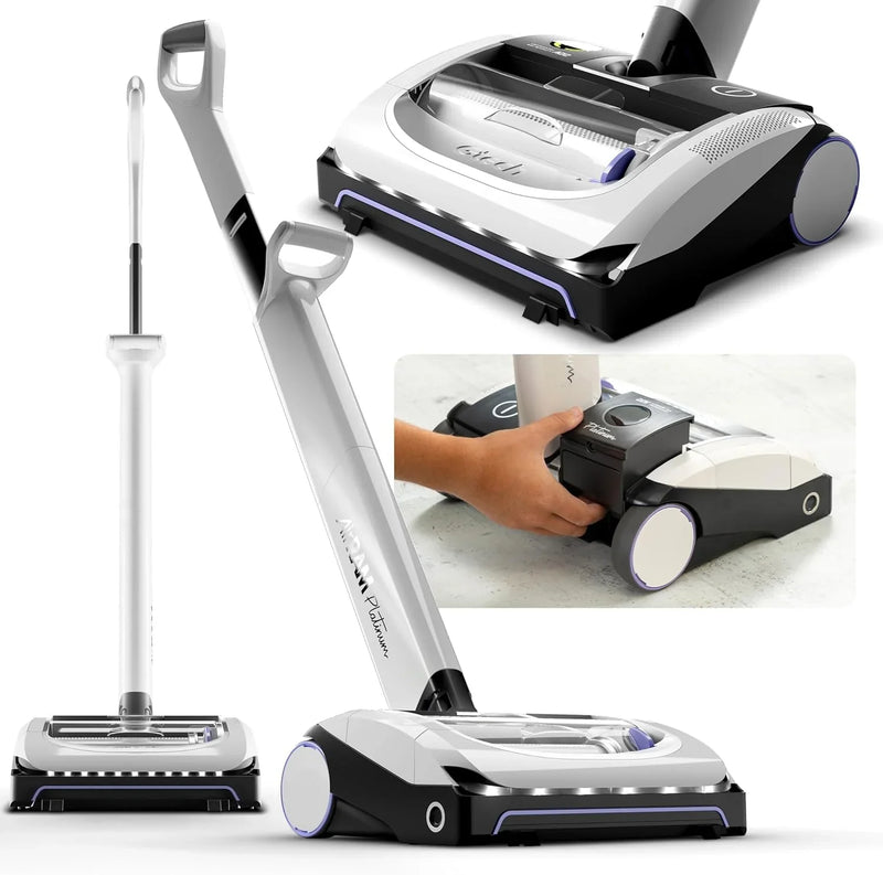 Platinum Cordless Vacuum Cleaner - Includes Anti-Hair Wrap Brush Bar - Perfect for Carpet and Hardwood Floors - Rechargeable 22v Li-ion Battery - Lightweight (7 lbs.) Z2