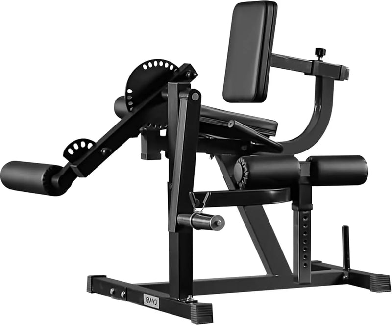 Leg Extension and Curl Machine, Lower Body Special Leg Machine, Adjustable Leg Exercise Bench with Plate Loaded, Leg Rotary Extension for Thigh, Home Gym Weight Machine D8
