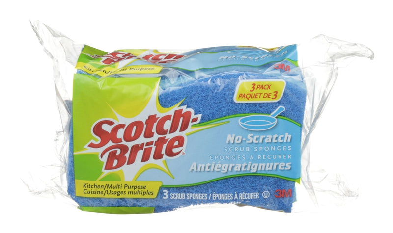 3M Scotch-Brite All-Purpose Non-Scratch Scrub Sponge, 3-pk G7