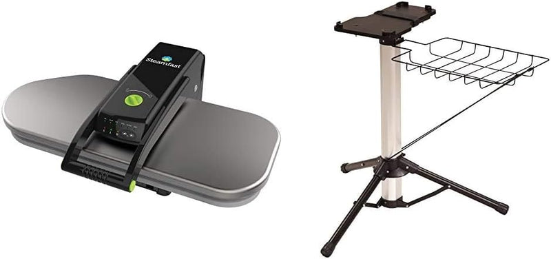 Digital steam press, featuring multiple fabric setting functions and steam impact function, made of stainless steel / black. O8
