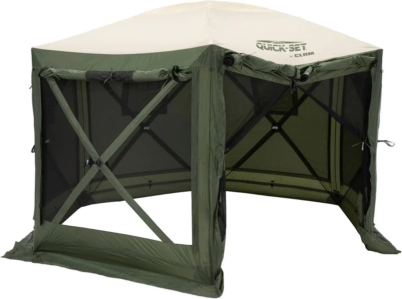 Screen Tent, Outdoor Camping Gazebo Canopy, Escape, 11.5', Brown V0