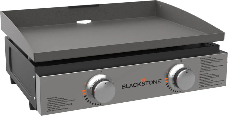 Blackstone 1666 22” Tabletop Griddle with Stainless Steel Faceplate, Powder Coated Steel, Black K9