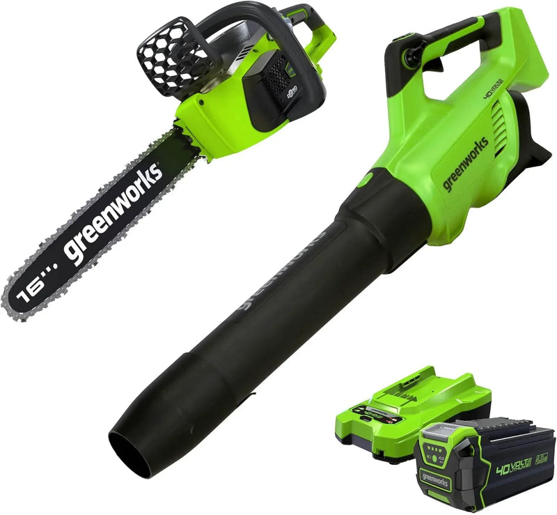 40V 16-inch electric saw, equipped with 4Ah USB battery (power bank) and standard charger M1
