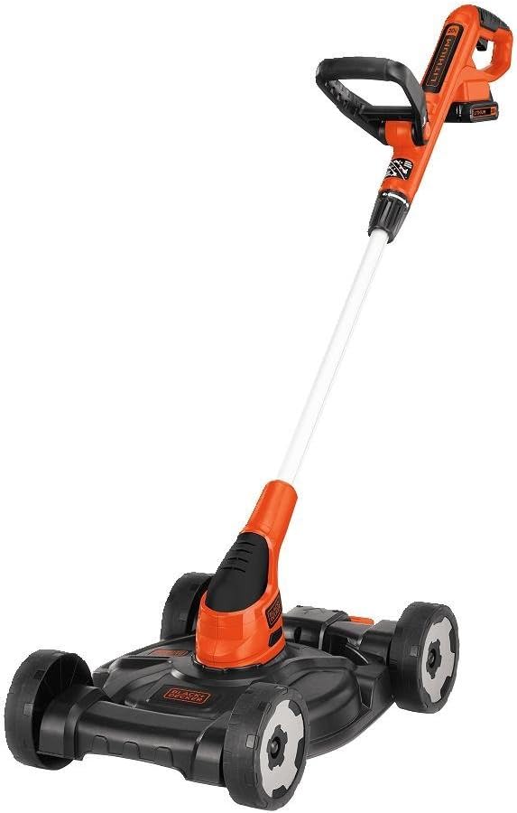 BLACK DECKER Combination String Trimmer, Lawn Mower, and Edger, Cordless 3-in-1 E9