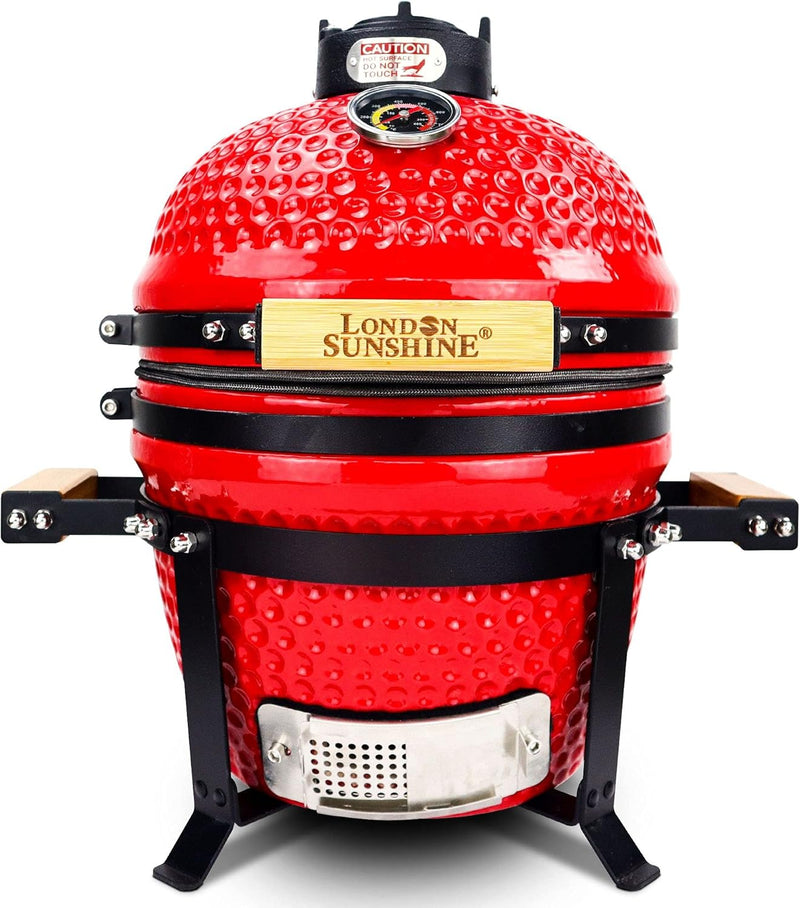 13-inch ceramic Kamodo charcoal barbecue grill - red G3