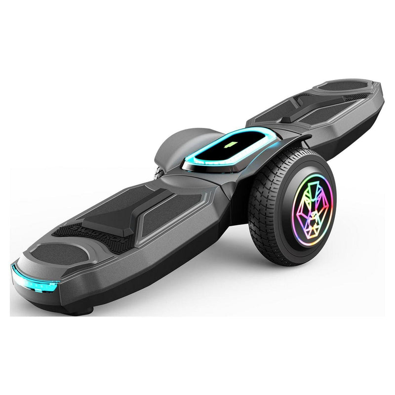 Swagtron Shuttle Zipboard Electric Hoverboard Skateboard 7 mph and 3-Mile Range LED Wheels Bluetooth Speaker H4