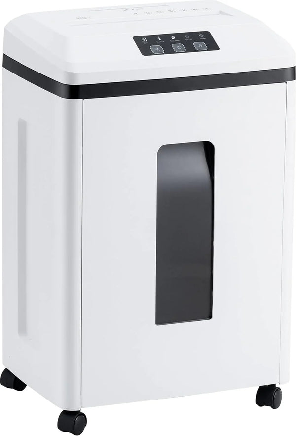 Professional Commercial Paper Shredder: P-7 Security Super Micro-Cut 1x1.7mm 7 Sheets/CDs/Cards/Staples 6-Gal Bin Heavy Duty for Home/Office/Industrial/Business Use-Confidential Documents R8