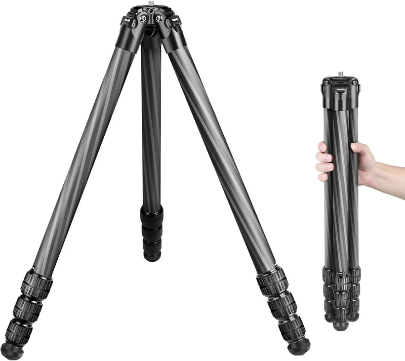 Hunting tripod, equipped with 44mm ball head and Aka Swiss and Picatinny adapters, 62.2-inch heavy-duty stable tripod, suitable for shooting, hunting and outdoor activities T8