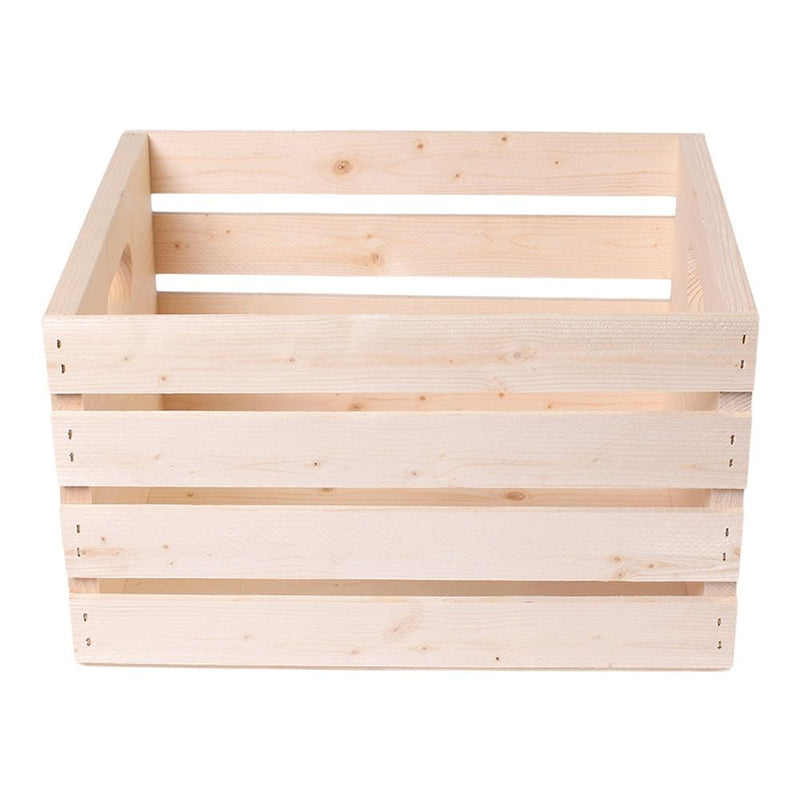 Adwood Solid Pine Wood Storage Crate, 16-in Z5