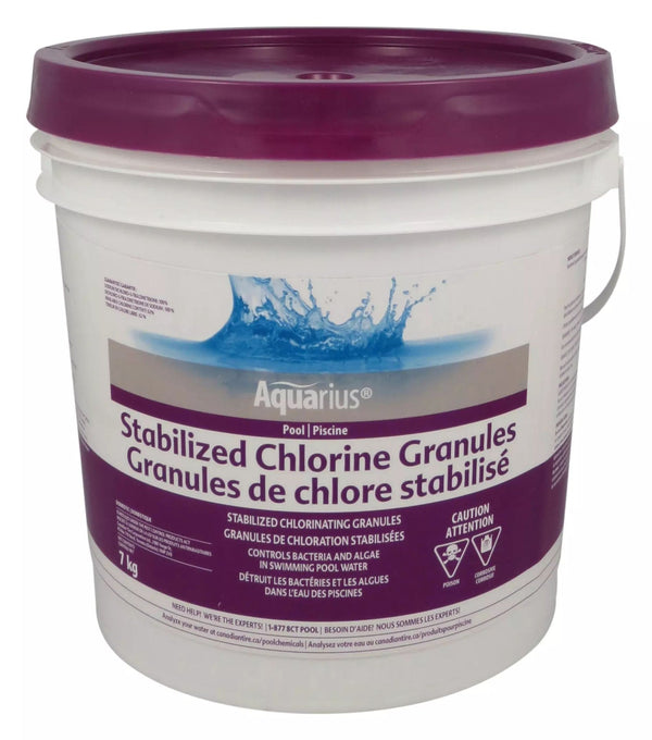 Aquarius Pool Stabilized Granular Chlorine, 7kg R5
