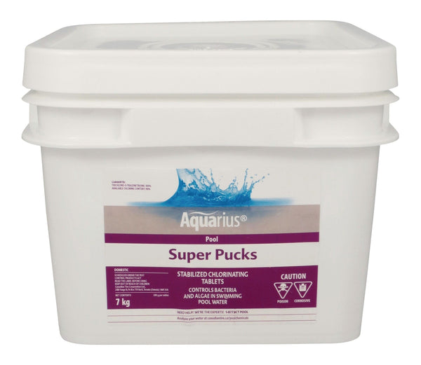 Aquarius Super Pucks - Stabilized Pool Chlorine Pucks, 7-kg A2