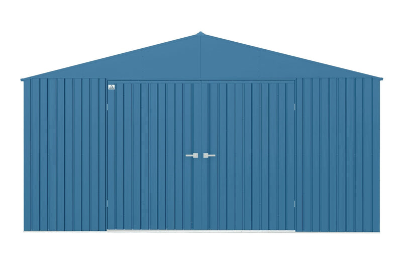 Arrow Elite 14x12-ft Blue Grey Corrosion-Resistant Steel Shed D5