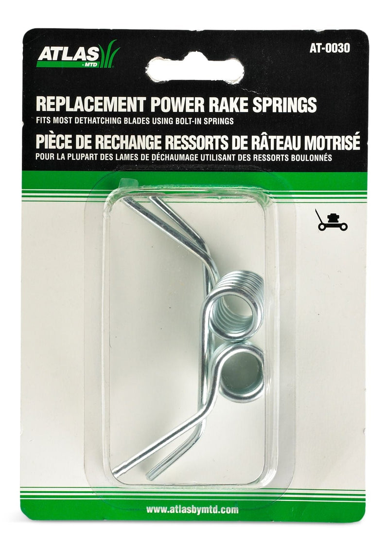 Atlas Dethatching Steel Spring, Snap-In, 2-pk; for Lawn Mower Dethatching Blades H3