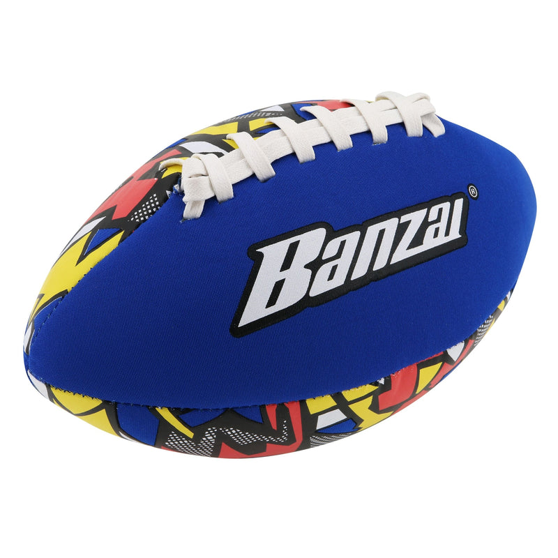 "Banzai" Aqua Inflatable Wet or Dry Football Toy, Assorted Colours, Ages 3+, for Beach/Pool Fun Activities V8