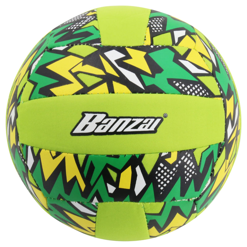 "Banzai" Aqua Inflatable Wet or Dry Volley Ball Toy, Multi-Coloured, Ages 5+, for Beach/Pool Fun Activities E8