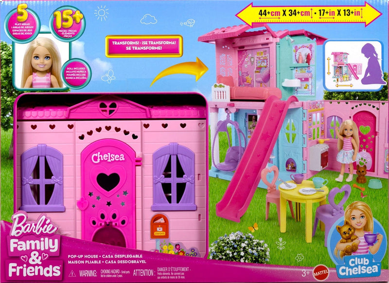 Barbie Club Chelsea Pop-Up House Playset with Accessories D0