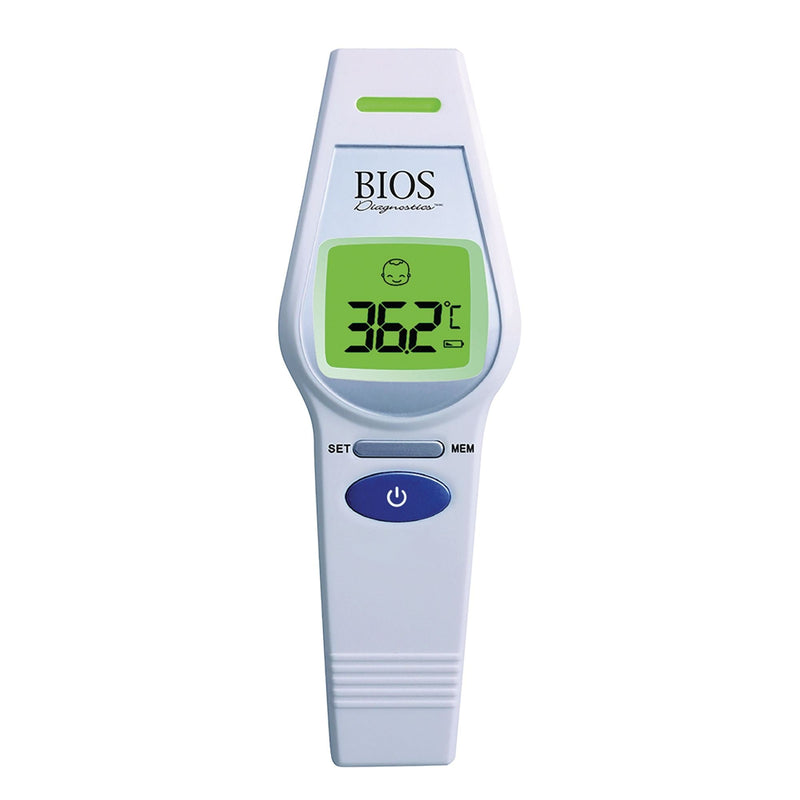 Bios Diagnostics Non-Contact Digital Infrared Forehead Thermometer, 1-Second Reading S0