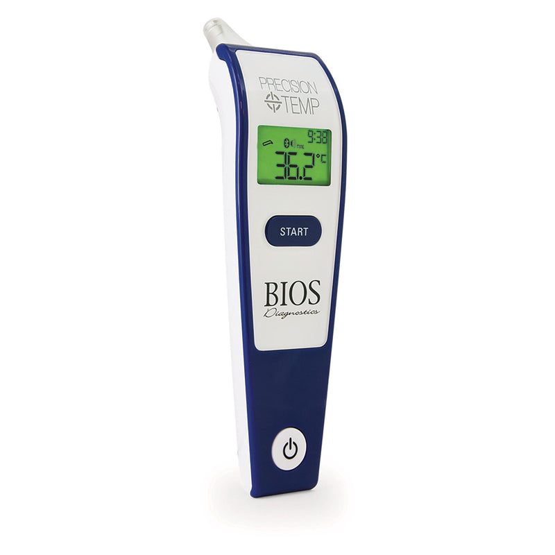 Bios Diagnostics Precision Temp Digital Ear Thermometer with Bluetooth, 1-Second Reading R7
