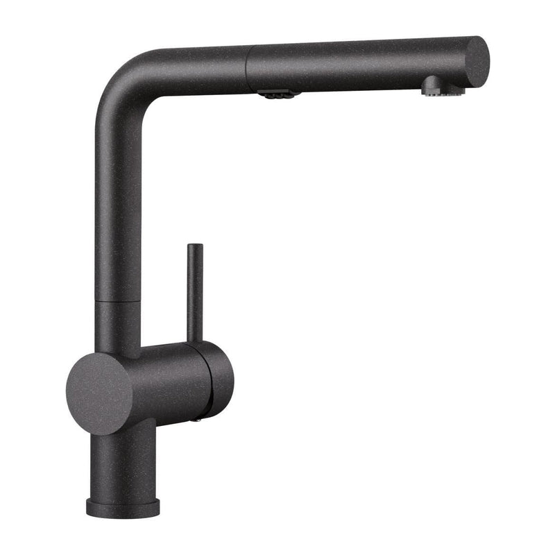 Blanco Linus Low Arc Pull-Out Dual-Spray Kitchen Faucet, Anthracite Z6