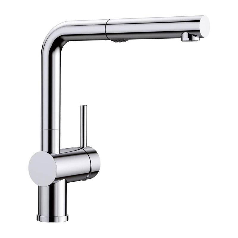 Blanco Linus Low Arc Pull-Out Dual-Spray Kitchen Faucet, Chrome I2