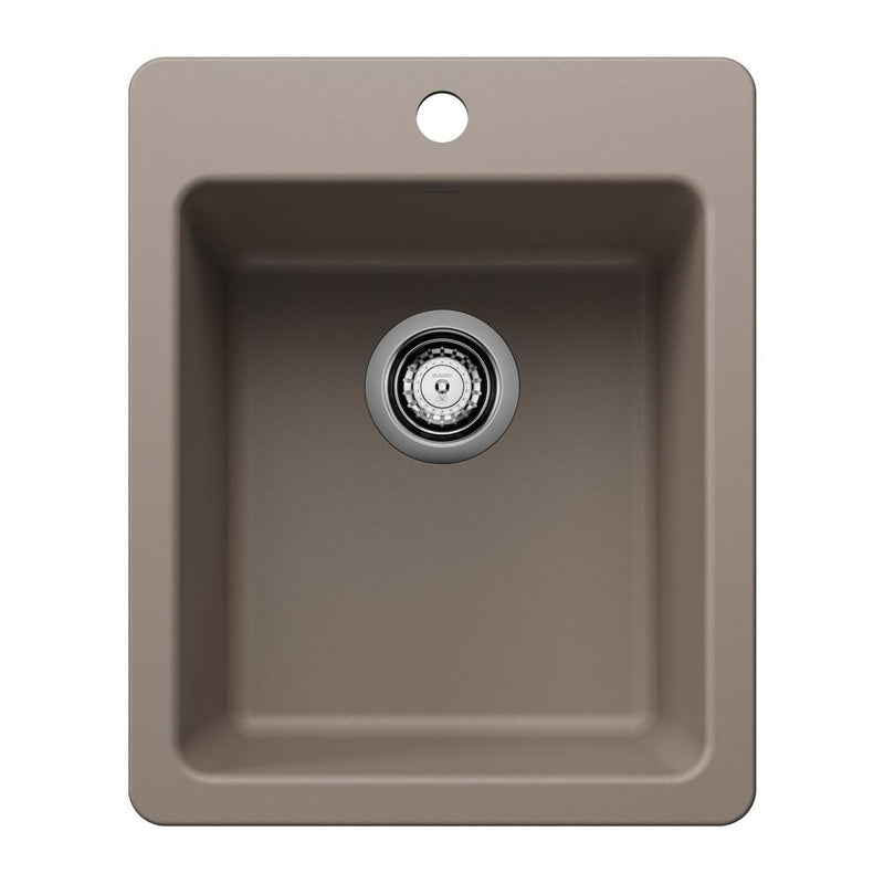 Blanco Liven SILGRANIT 17-in Dual Mount Bar Sink, Truffle O7