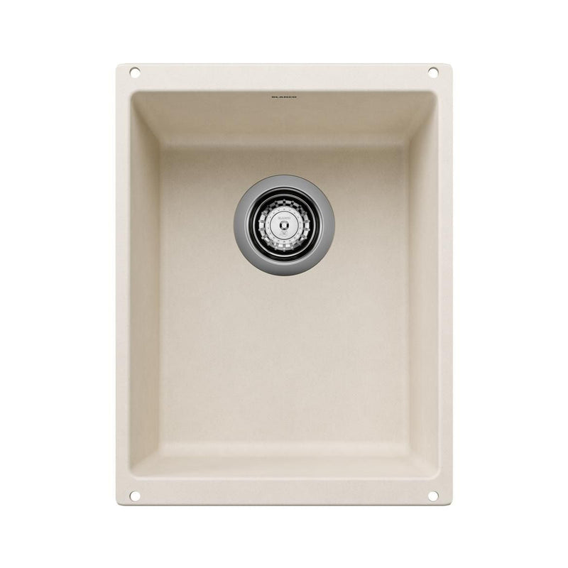 Blanco Precis SILGRANIT 13-in Undermount Bar Sink, Soft White H2