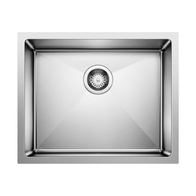 Blanco Quatrus R15 22-in Single Bowl Undermount Stainless Steel Kitchen Sink Y2