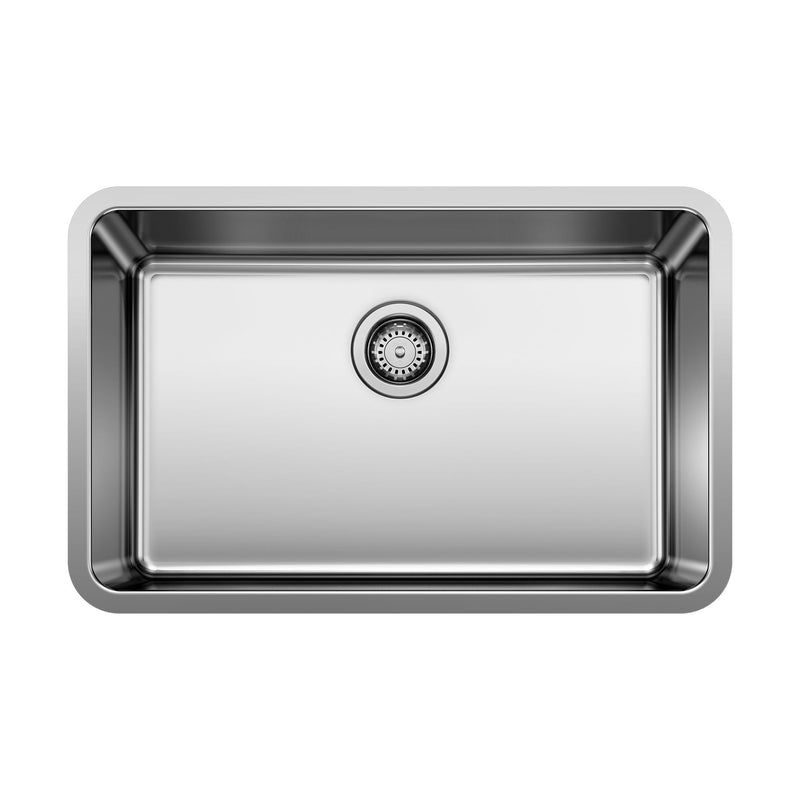 Blanco Single Bowl Undermount SS Kitchen Sink, 28-in W4