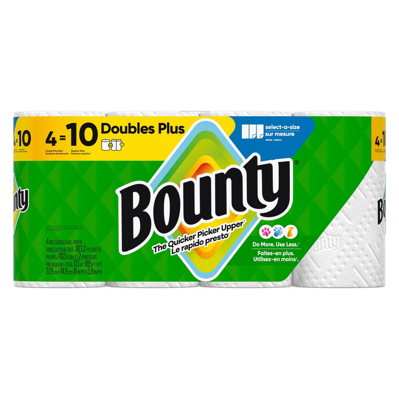 Bounty Select-A-Size Double Plus Roll Paper Towel, 2-ply, 4-pk V2