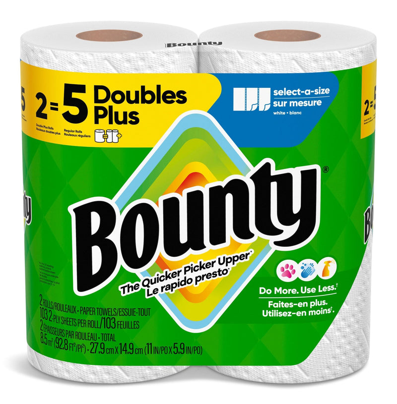Bounty Select-A-Size Paper Towel, Double Rolls, 2-pk V8