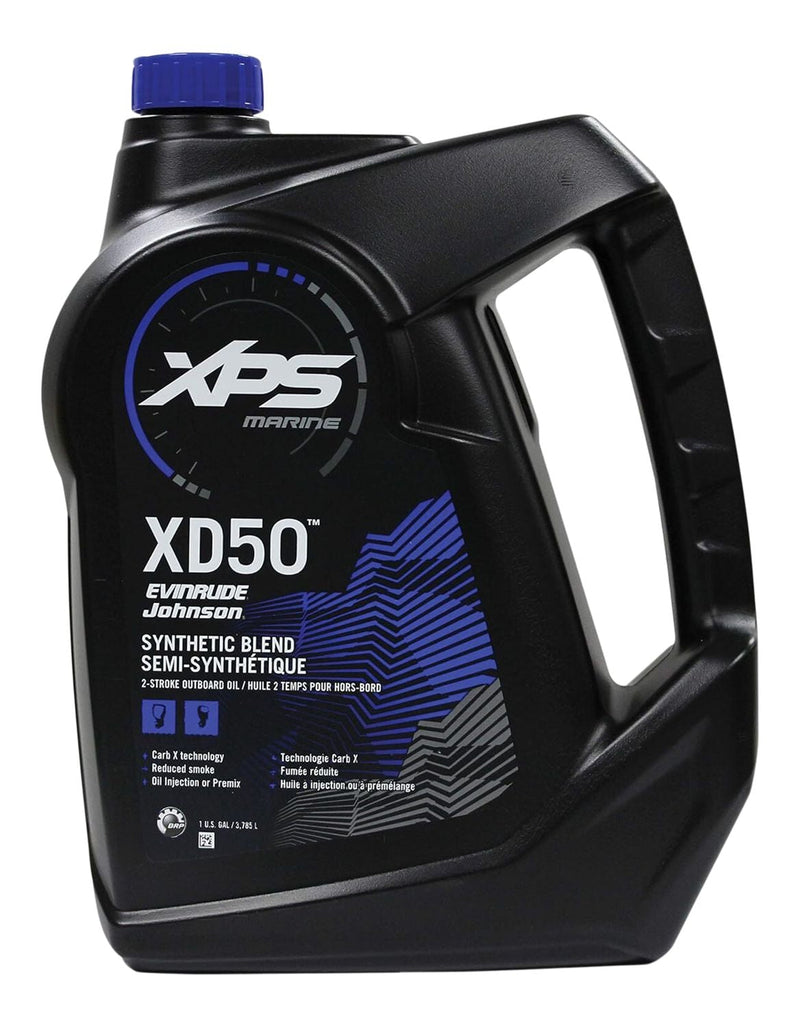 BRP XPS XD-50 XPS Marine Outboard Synthetic Blend Engine Oil TC-W3, 3.78-L J9