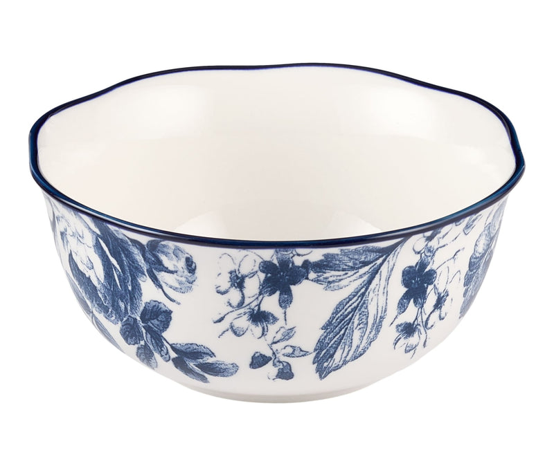 CANVAS Augusta Stoneware All Purpose Bowl, 1-pc, White/Blue Floral G7