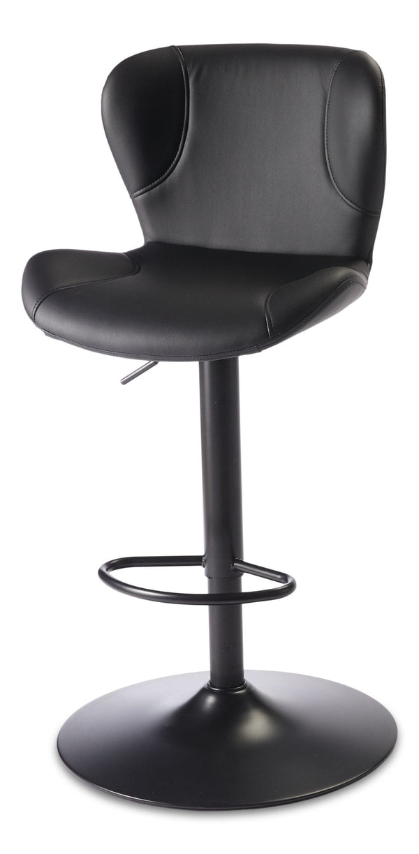 CANVAS Burnaby Gas-Lift Bar Stool, Black B6