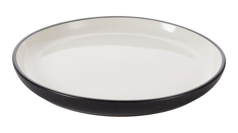 CANVAS Catalone Side Kitchen/Dinner Plate, 1-pc, Black/White T4
