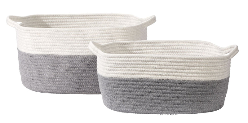CANVAS Nesting Rope Baskets Set, 2-pk B4